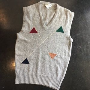 Saks Fifth Avenue Geometric Cashmere Sweater Vest
